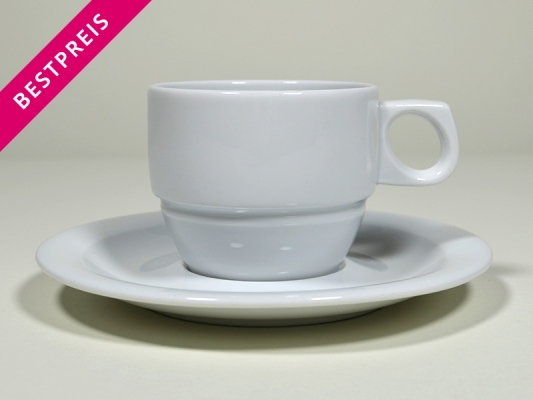 BESTPREIS: Kaffeetasse mit Untertasse