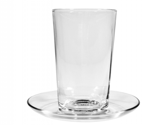 Latte Macchiato Glas mit Untertasse