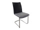Konferenzstuhl schwarz, grau gepolstert