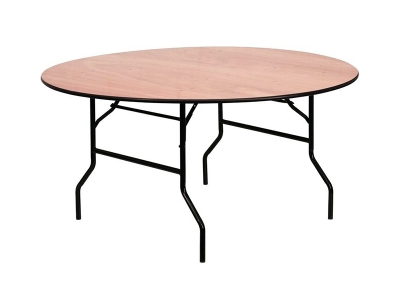 Tisch Ø 152 cm Naturholz klappbar
