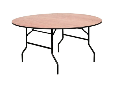 Tisch Ø 200 cm Naturholz klappbar