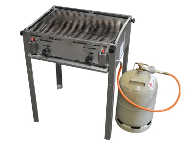 KOMBIPREIS: Gas Grill inkl. Standfüße und Gas-Flasche